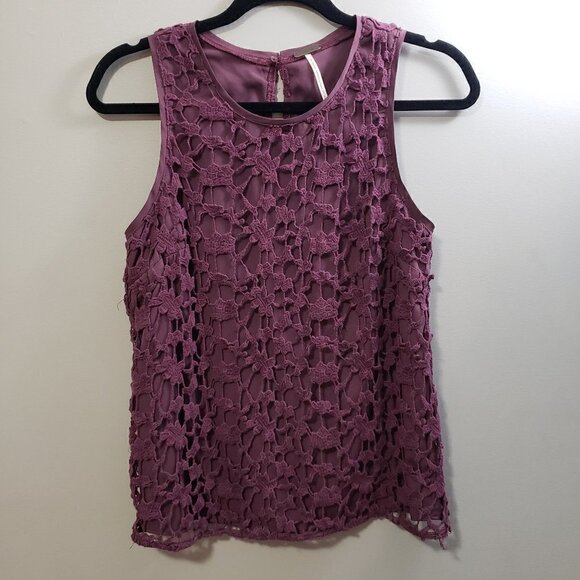 Temperance Artizia * Crochet Sleeveless Top * Sz S - Picture 2 of 8